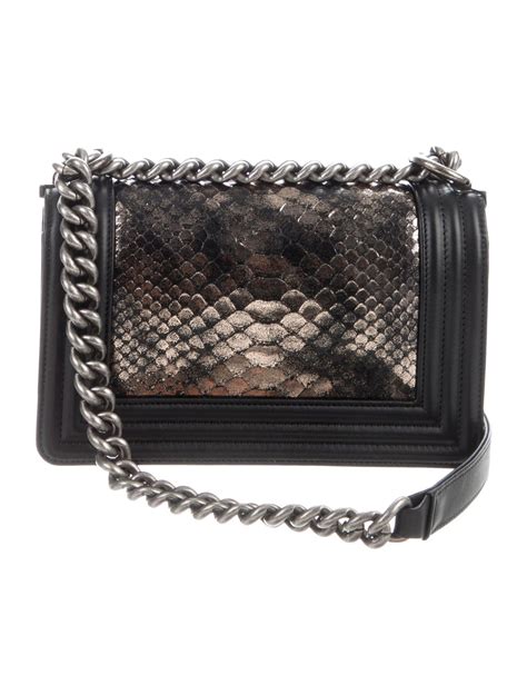 chanel boy bag snakeskin|chanel bag.